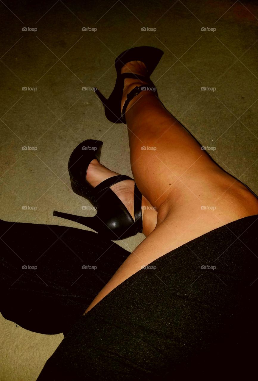 sexy and strappy 6 inch high heel shoes