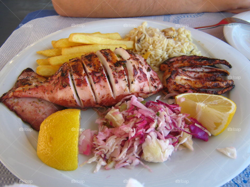 Grilled Octopus (Greek food)