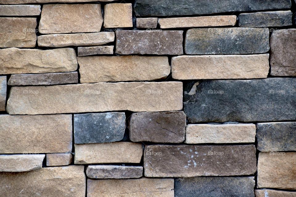 Vibrant rectangular bricks