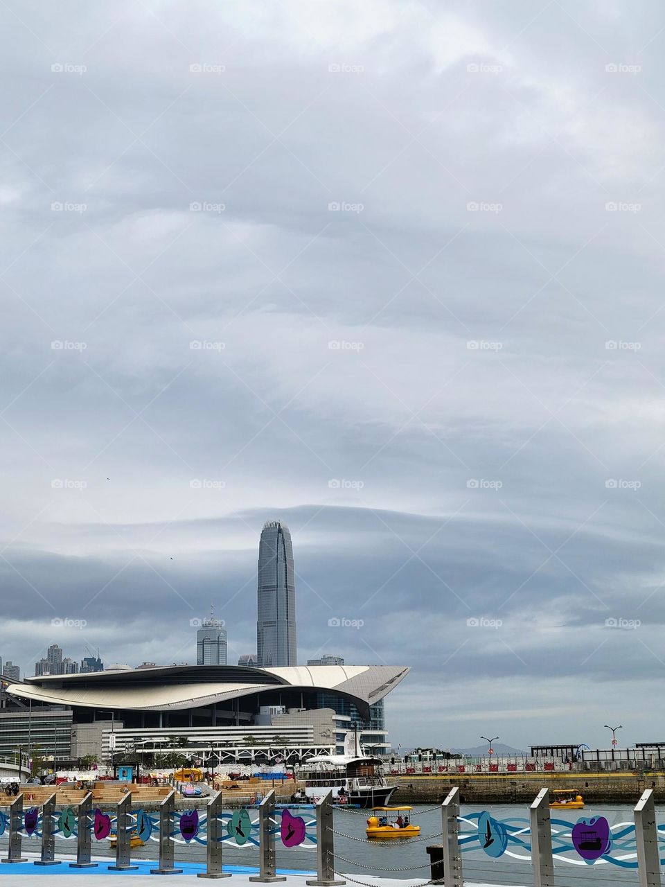 Cloudy Convention Centre Hong Kong