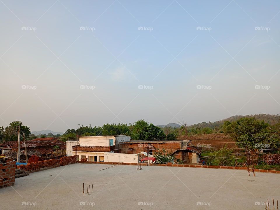 luxurious house of Village 
the house owner is reach person
the image of tree@love photo graphy