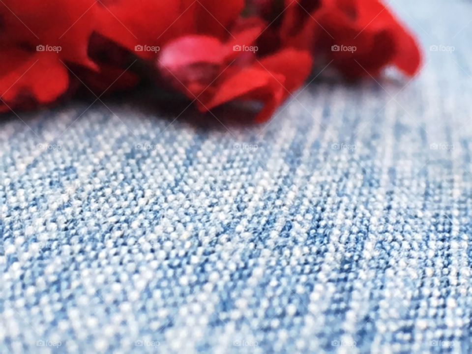 The texture of my jean pants