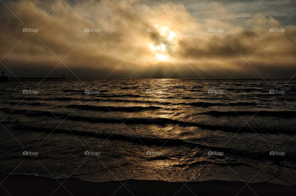 Sunset, Beach, Water, Sea, Ocean