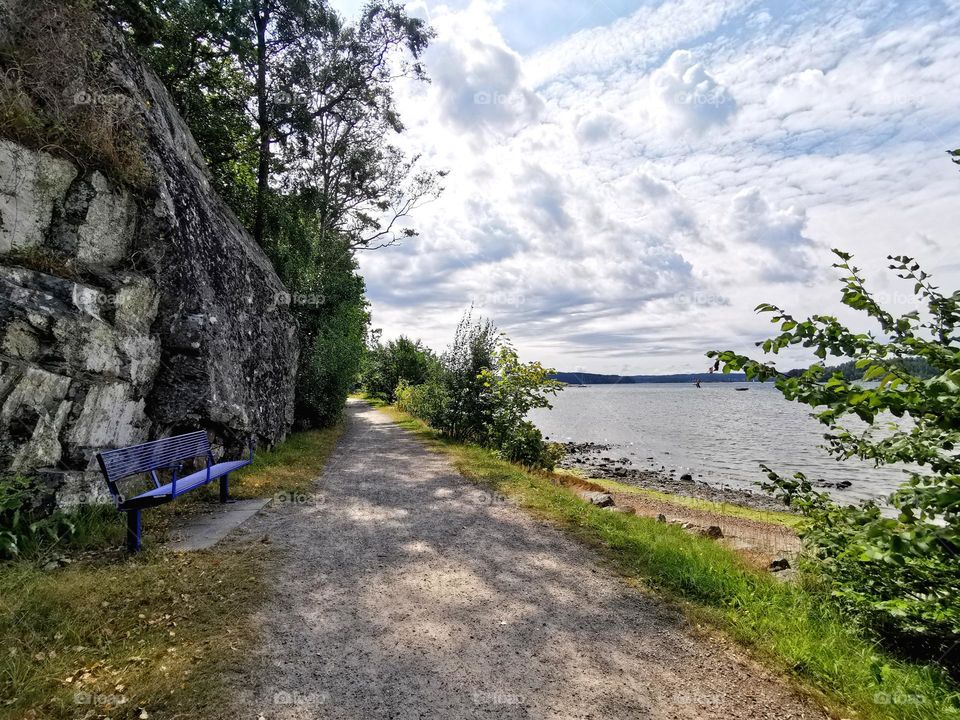 Pathway along the sea