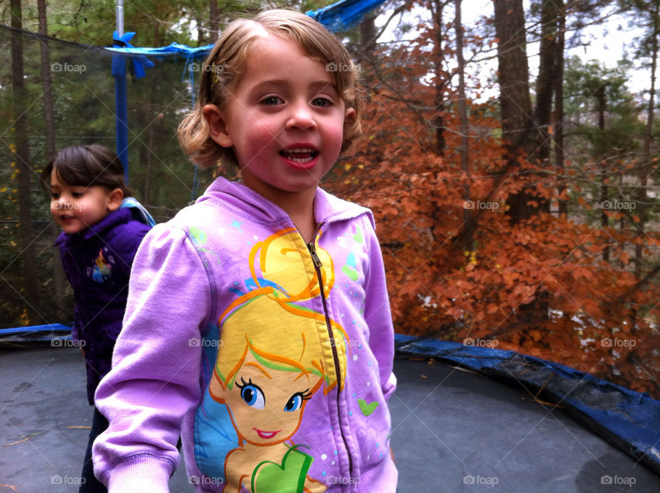 girl outdoors children play by cable