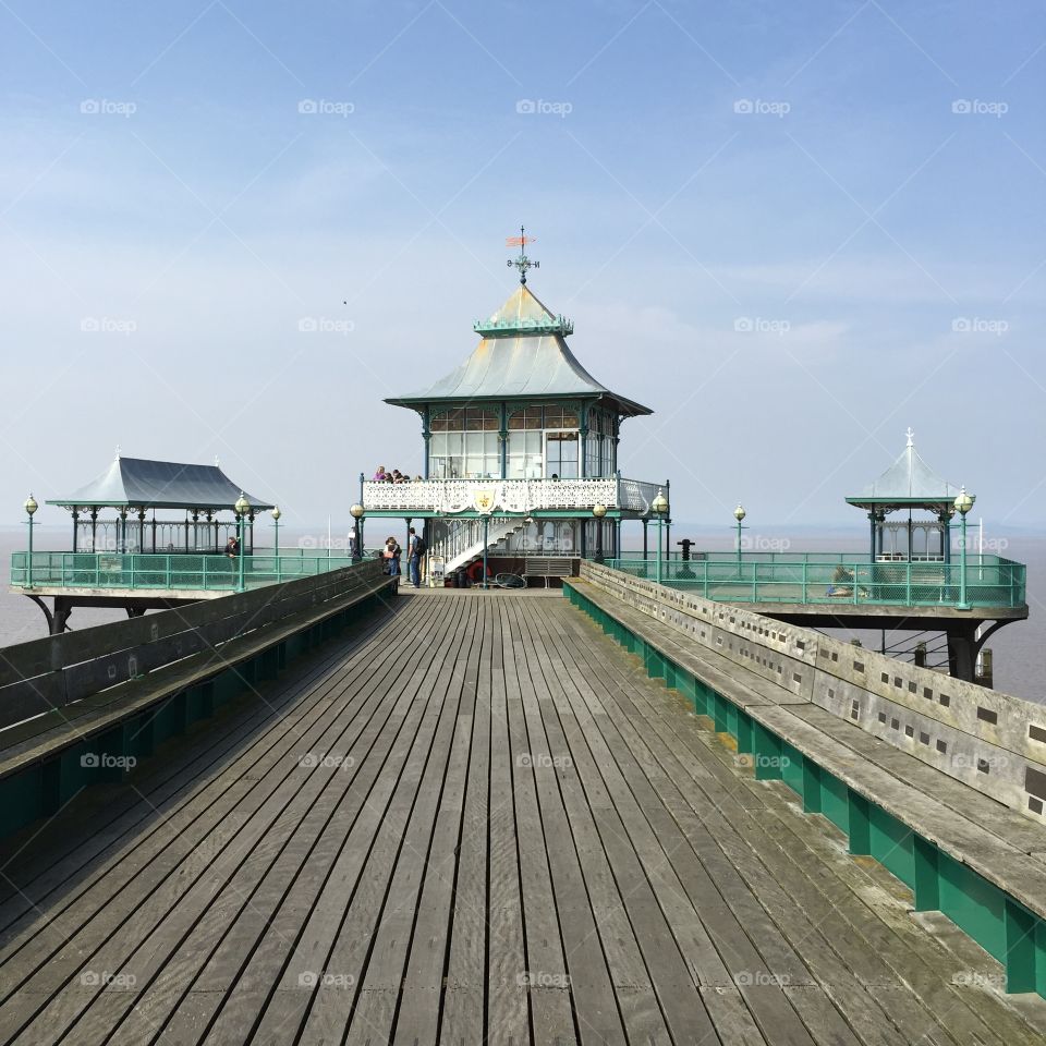 Clevedon Pier. A stroll along the pier on a spring day...