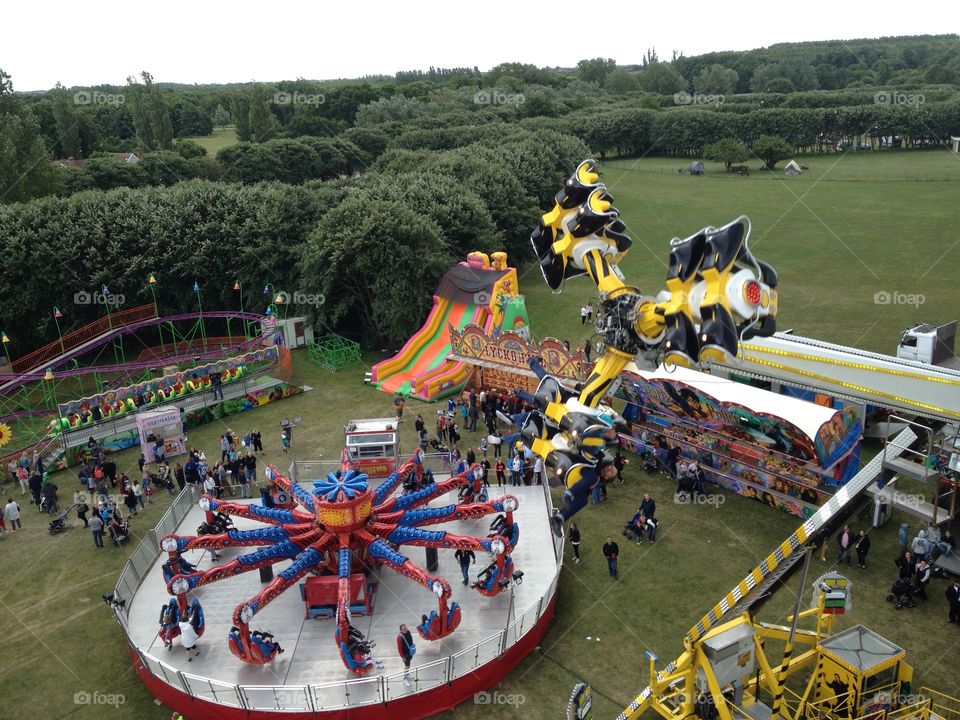 amusement park in Malmö Limhamn Sweden.