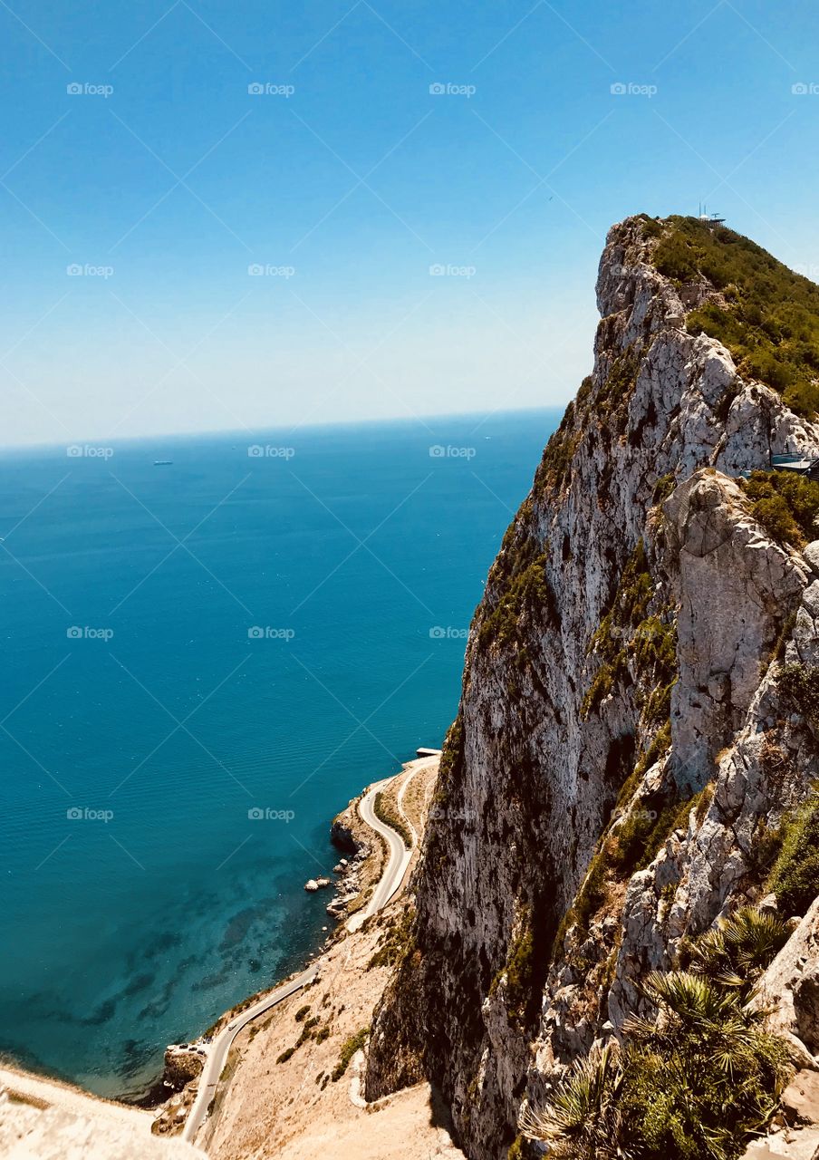Beautiful Gibraltar looking over to africa. 