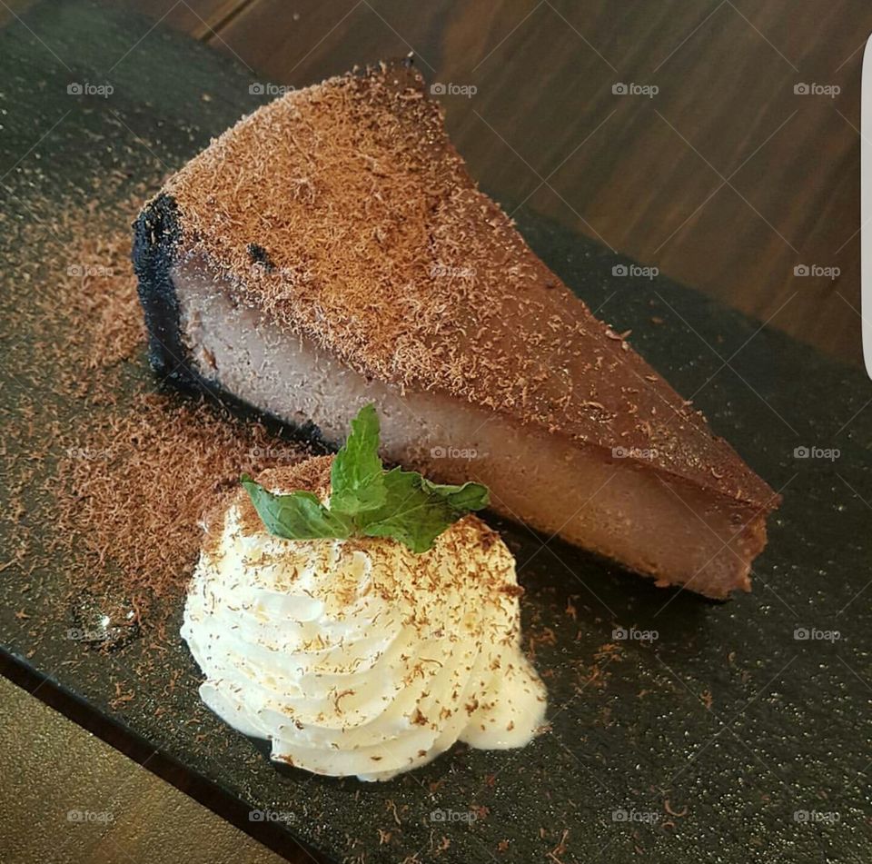 chocolate cheesecake