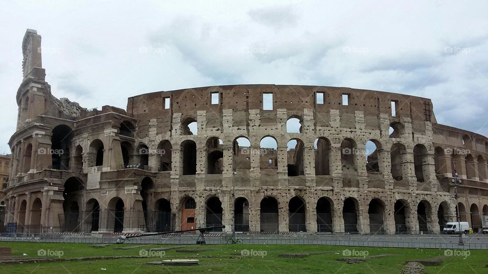 Alone in the roman colosseum