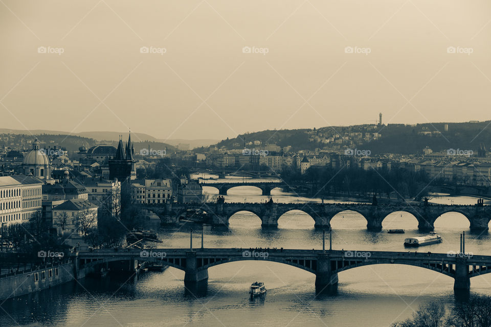 View on Prague Bridges