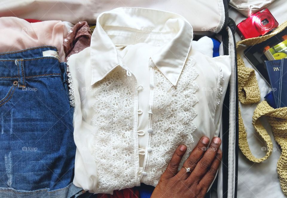 Suitcase for holiday