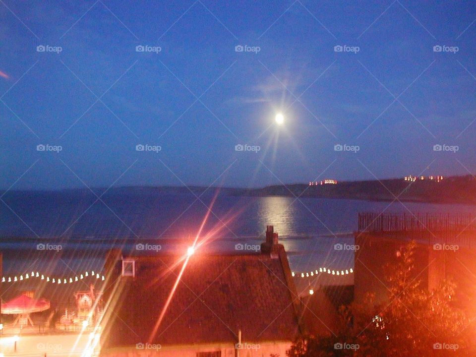 night at the seaside