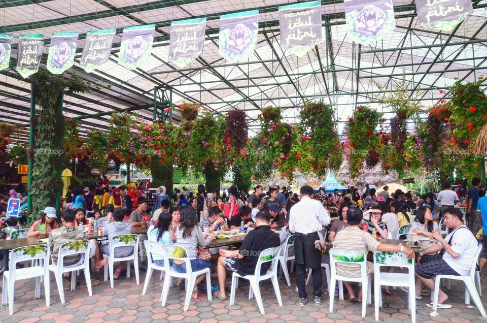 Food Court in Eco Green Park, Batu