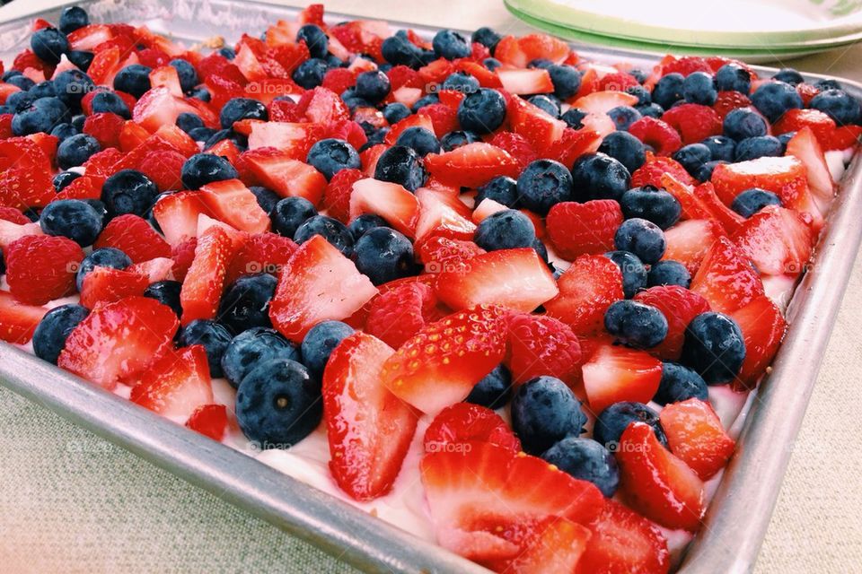 Strawberries and Blueberries