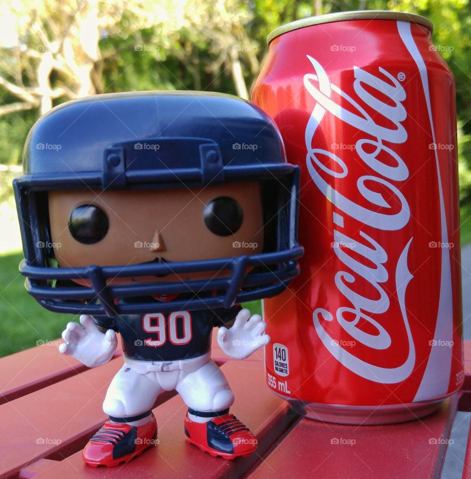 POP! football protecting Coca Cola