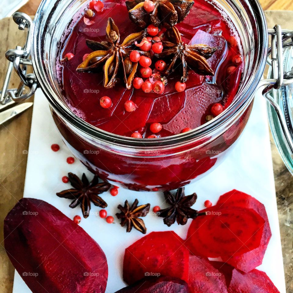 Beetroots in apple vinegar