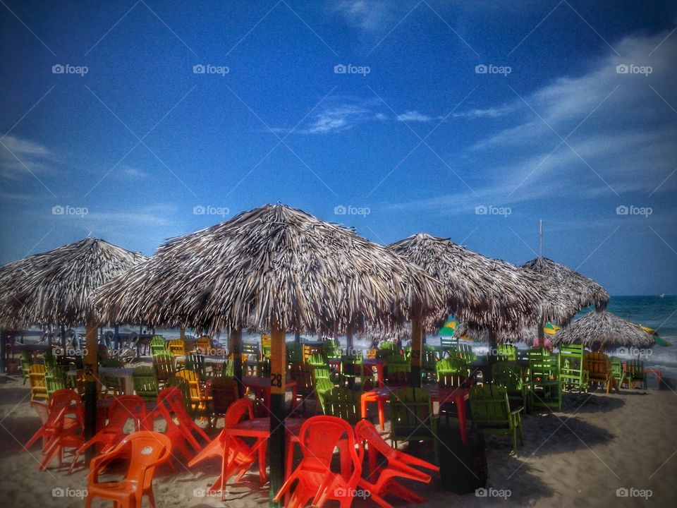 barraca praia cadeira