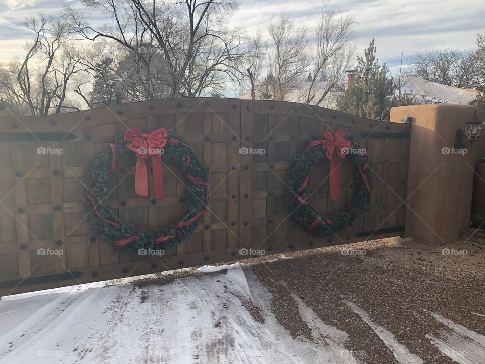 Wreaths on Gates