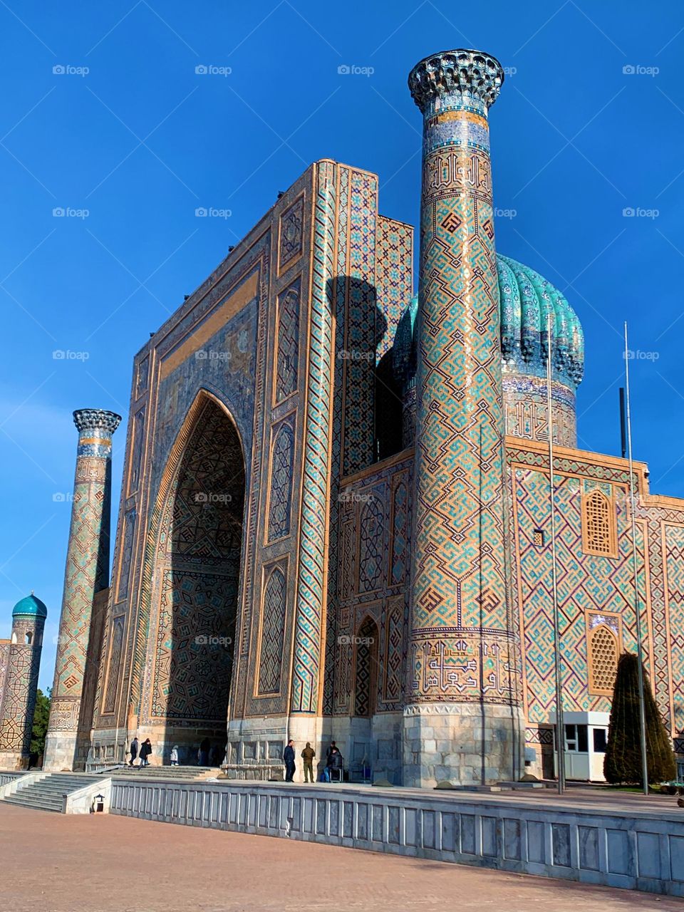 Ancient Architecture building Located in Samarkand Uzbekistan, shot this majestic photo on my iPhone XS. 