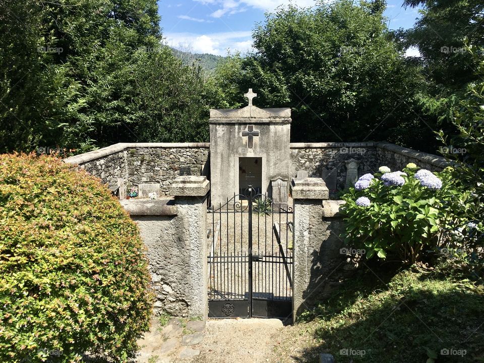 A little cemetery between Maggiore lake and Mergozzo lake