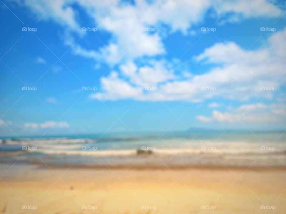defocus background of sea