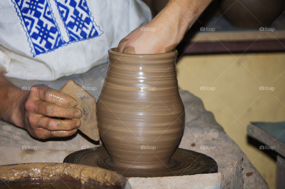 hands of a potter