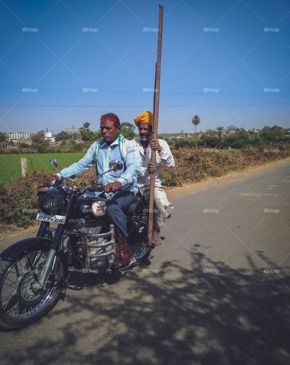 Two People on a Bike | Bullet | Village