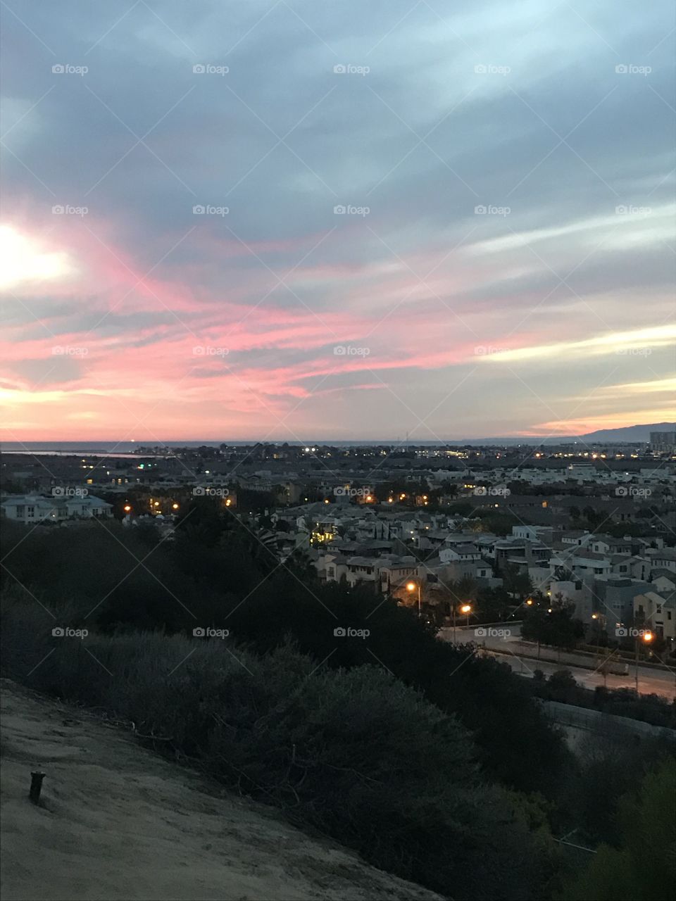 Sunset, Dawn, No Person, Landscape, City