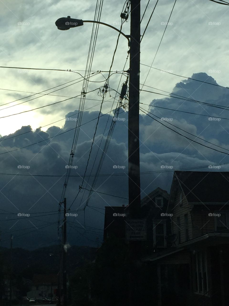 The clouds stayed like this so I took a picture of them 