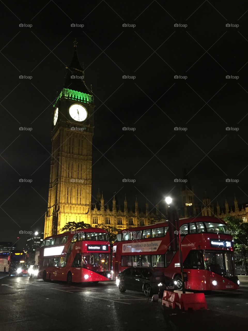 Big Ben and buses