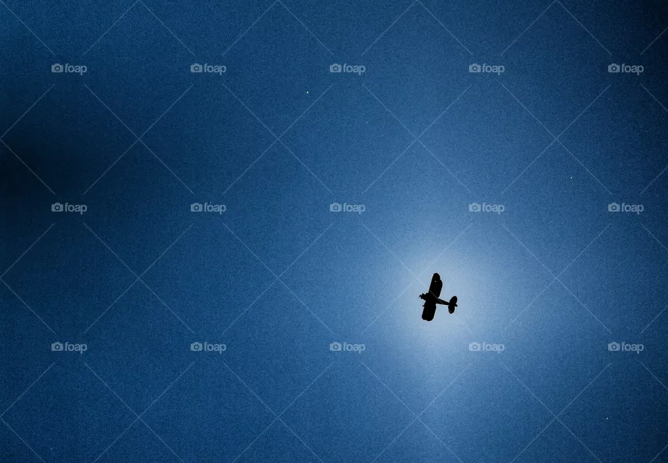 Airplane in the sky