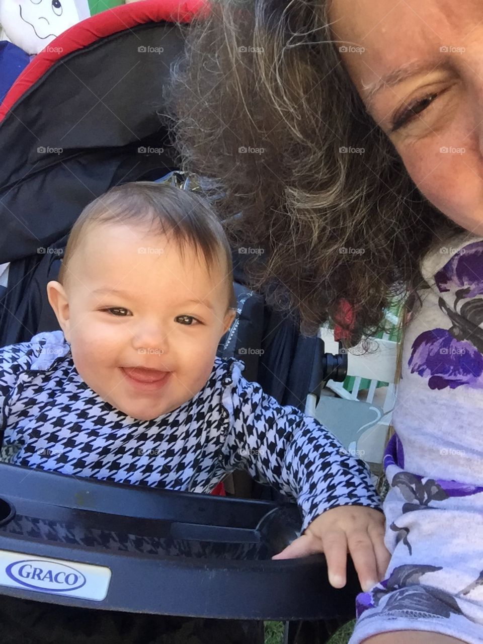 Baby and Grandma Selfie