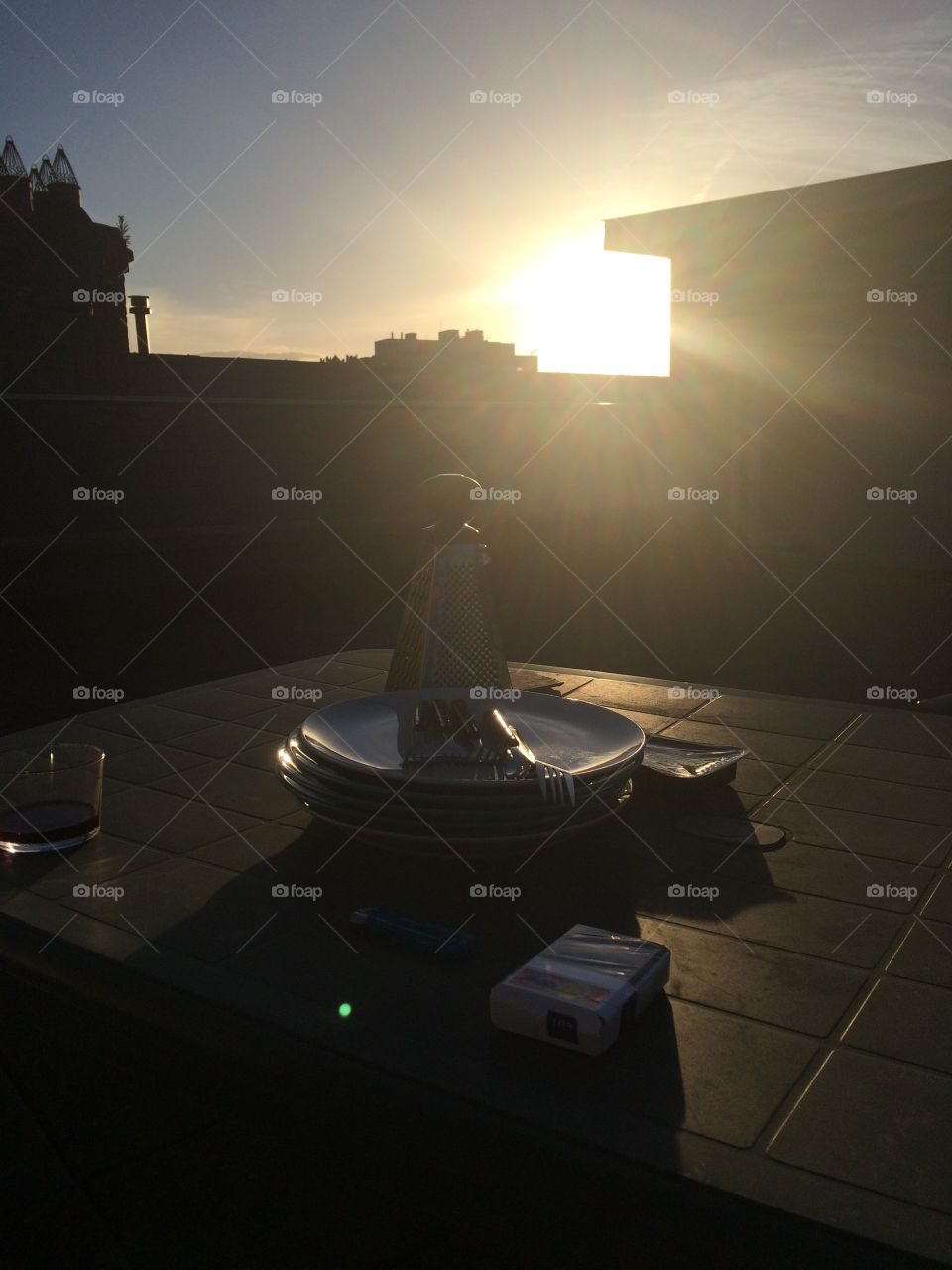 Dublin sunset . Fab dinner on a roof top on a Sunday 👍