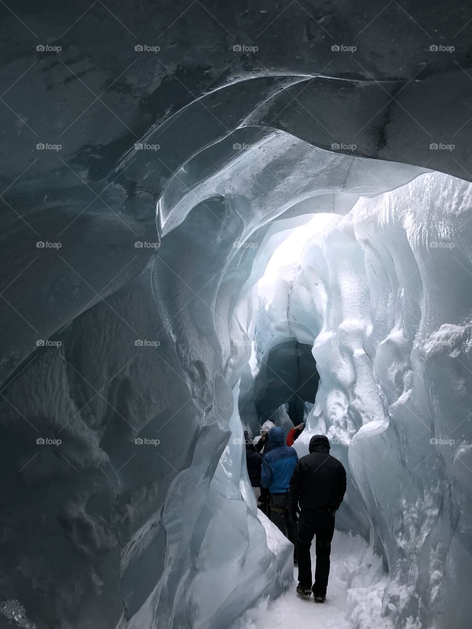 Inside a glacier 