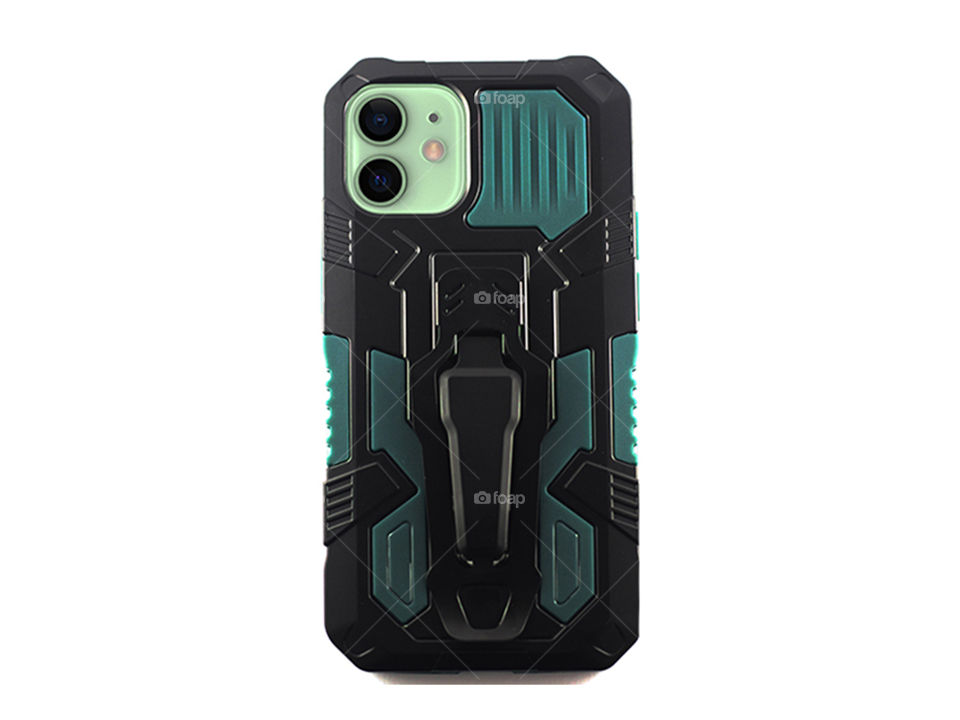 apple iPhone 12 mini hard rock iron man back cover black green  . Perfect Product Photo